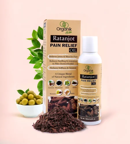 Organik Herba's Ratanjot Pain Relief Oil: All-Natural Pain Relief